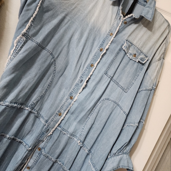 Ladies Soft Jean Duster OS - Picture 10 of 10